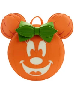 Disney Glow Face Minnie Pumpkin Rucksack Loungefly