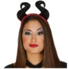 Teufels Haarreif Mit Hörnern -Halloween/Cosplay maleficant haarreif schwarze teufelshoerner mit haarreif halloween haarreif 24911
