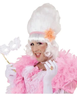 Rokoko Perücke -Halloween/Cosplay marquise peruecke mit rosa perlen barock peruecke drag queen perucke 29355 3