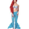 Blaue Meerjungfrau Hose Mit Flossen -Halloween/Cosplay meerfjungfrau hose mit flossen blau mermaid trouser faschings kostuemzubehoer meerjungfrau 36099