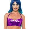 Lila Meerjungfrau Muschel Bikini Oberteil -Halloween/Cosplay meerjungfrau muschel bikini oberteil lila meerjungfrau kostuemzubehoer mermaid shell bra bikini top 35805