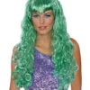 Grüne Nixen Perücke -Halloween/Cosplay meerjungfrauen peruecke mermaid wig faschings peruecken 28051