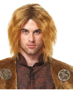 Blond Melierte Mittelalter Perücke Jon