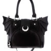 Mond Gothic Handtasche Mit Fledermausflügel 1 Mond Gothic Handtasche Mit Fledermausflügel -Halloween/Cosplay moon bag gothic handtasche mit fledermausfluegel moon bag gothic handbag with bat wings 53770 01