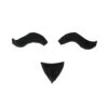 3-teiliger Musketier-Bart Schwarz 1 3-teiliger Musketier-Bart Schwarz -Halloween/Cosplay musketier bart schwarz verkleidungs accessoire fake bart klebe bart 62623