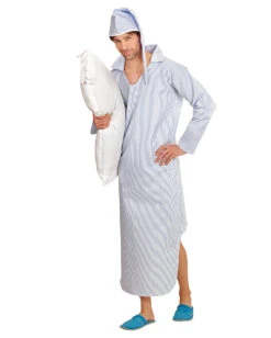 Kostüm Nachthemd Mit Streifen -Halloween/Cosplay nachthemd mit muetze schlafwandler kostuem aloisius kostuem 29398 2