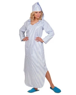 Kostüm Nachthemd Mit Streifen -Halloween/Cosplay nachthemd mit muetze schlafwandler kostuem aloisius kostuem 29398 3
