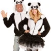 Panda Bär Kostüm Als Jacke -Halloween/Cosplay panda baer kostuem jacke panda baer costume hoodie tierkostuem zirkus kostuem 54514 01