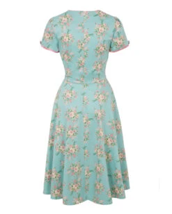 Petticoat Kleid Mit Blumenprint 7 Petticoat Kleid Mit Blumenprint -Halloween/Cosplay pin up blumenkleid rockabilly sommerkleid rockabilly und 50s fashion 660616 3