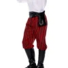 Schwarz-rote Piraten Kostüm Hose -Halloween/Cosplay piraten kostuemhose schwarz rot gestreift piratenkostuem piratenverkleidung pirate pants 31493