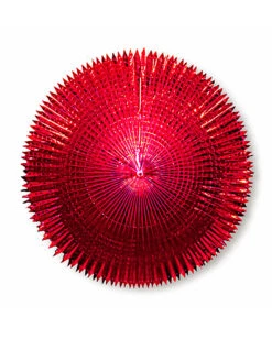 Folienfächer M. Spitzschnitt 120cm Rot