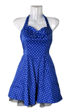 Polka Dot Petticoat Blau