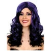 Zweifarbige Cosplay Perücke -Halloween/Cosplay rocker lockenperuecke violett schwarz damenperuecke lila gothic rocker wig purple 25921