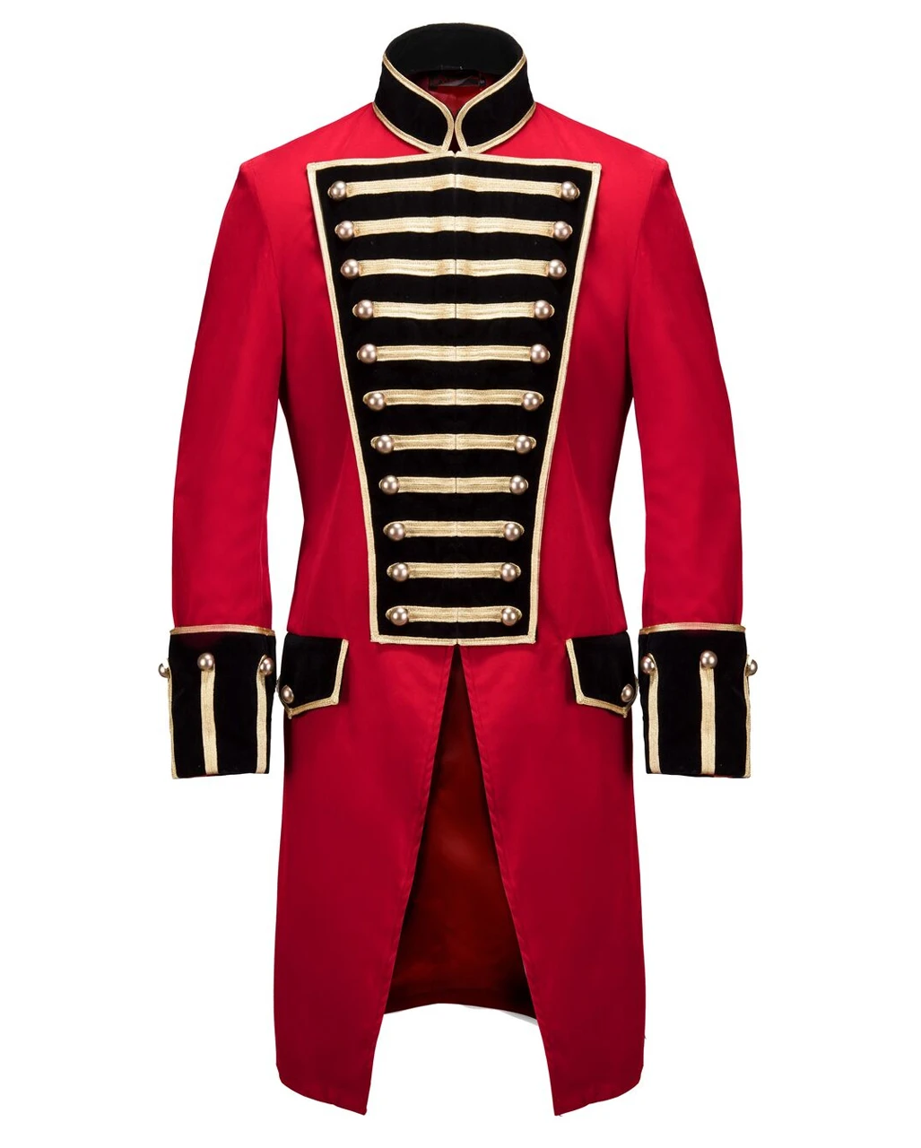 Rote Militär Jacke Mit Goldborte 7 Rote Militär Jacke Mit Goldborte – Bild 5