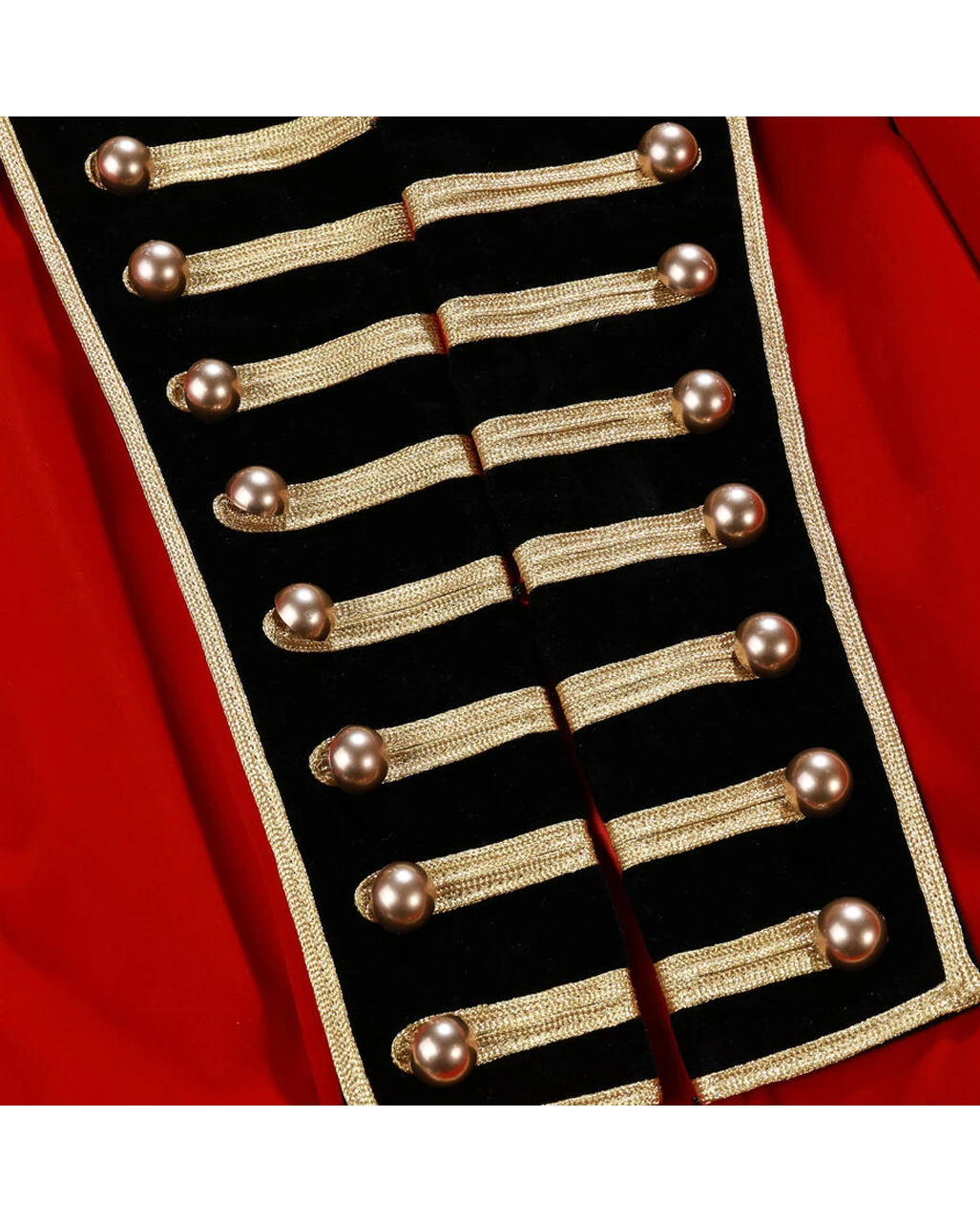 Rote Militär Jacke Mit Goldborte 9 Rote Militär Jacke Mit Goldborte – Bild 7