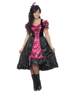 Sassy Girl Plus Size Burlesque Kleid 7 Sassy Girl Plus Size Burlesque Kleid -Halloween/Cosplay sassy salon girl plus size kostuem westernlady kostuem burlesque kostuem 29439 2