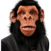 Schimpanse Latexmaske Mit Haaren -Halloween/Cosplay schimpansen vollkopfmaske mit haaren chimpanzee chimp primate latex face mask halloween und faschings masken 39672