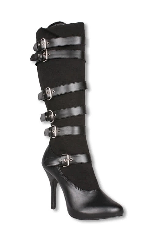 Schnallenstiefel Schwarz 3 Schnallenstiefel Schwarz