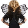 Schwarze Feenflügel Mit Glittersternchen 2 Schwarze Feenflügel Mit Glittersternchen -Halloween/Cosplay schwarze feenfluegel mit glitzer sternen halloween kostuem zubehoer 44965