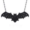 Schwarze Gothic Fledermaus Halskette -Halloween/Cosplay schwarze fledermaus gothic fledermaus halskette black gothic bat necklace 53775 01