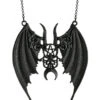 Schwarze Maleficent Gothic Halskette -Halloween/Cosplay schwarze gothic maleficent halskette black gothic maleficent pendant gothic schmuck 50588 01