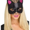 Katzenmaske Mit Tattoos -Halloween/Cosplay schwarze katzenmaske mit tattoos halloween und faschings masken kostuemzubehoer cat mask with tattoos 52849