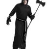 Schwarzes Sensenmann Kostüm Mit Kapuze 2 Schwarzes Sensenmann Kostüm Mit Kapuze -Halloween/Cosplay schwarze sensenmann robe henkerskutte black hooded grim reaper robe 39043 01