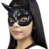 Teufels Halbmaske Schwarz -Halloween/Cosplay schwarze teufels maske black devil mask halloween maske faschings maske fetisch maske 15443 01
