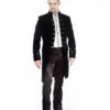 Schwarzer Samt Gothic Herren Mantel Aristokrat 1 Schwarzer Samt Gothic Herren Mantel Aristokrat -Halloween/Cosplay schwarzer gothic aristokrat samt mantel gothic mantel black velvet mens coat gothic mode 54366 01