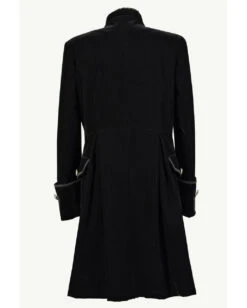 Schwarzer Samt Gothic Herren Mantel Aristokrat -Halloween/Cosplay schwarzer gothic aristokrat samt mantel gothic mantel black velvet mens coat gothic mode 54366 07