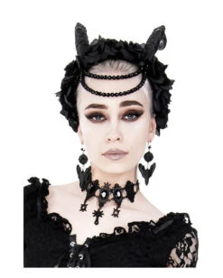 Dunkler Gothic Engel Mit Flügel Ohrringe -Halloween/Cosplay schwarzer gothic engel mit fluegel ohrringe black gothic angel with wings earrings gothic schmuck 50592 03