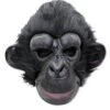 Dunkler Schimpanse Maske -Halloween/Cosplay schwarzer schimpanse maske schimpanse schwarz schimpanse maskerade schwarze affen maskierung schimpansenmaske 20777