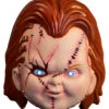Chucky Narben Maske - Seed Of Chucky -Halloween/Cosplay seed of chucky chucky with scars maske halloween und horror masken trick or treat studios chucky mask 53644