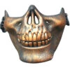 Totenkopf Halbmaske Bronze 1 Totenkopf Halbmaske Bronze -Halloween/Cosplay skeleton halbmaske bronze skelett halloween maske skelettmaske skeleton half mask 26864
