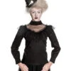 Spitzenbluse Mit Stehkragen -Halloween/Cosplay spin doctor gothic bluse gothic bluse mit spitze gothic fashion 660583