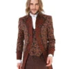 Steampunk Aristokrat Herren Mantel Braun 1 Steampunk Aristokrat Herren Mantel Braun -Halloween/Cosplay steampunk aristokrat herren mantel braun steampunk aristocrat mens coat brown steampunk mantel 39105