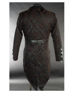 Steampunk Brokat Frack Mit Schwalbenschwanz -Halloween/Cosplay steampunk brokat jacket mit schwalbenschwanz steampunk brocade tailcoat 39123 02