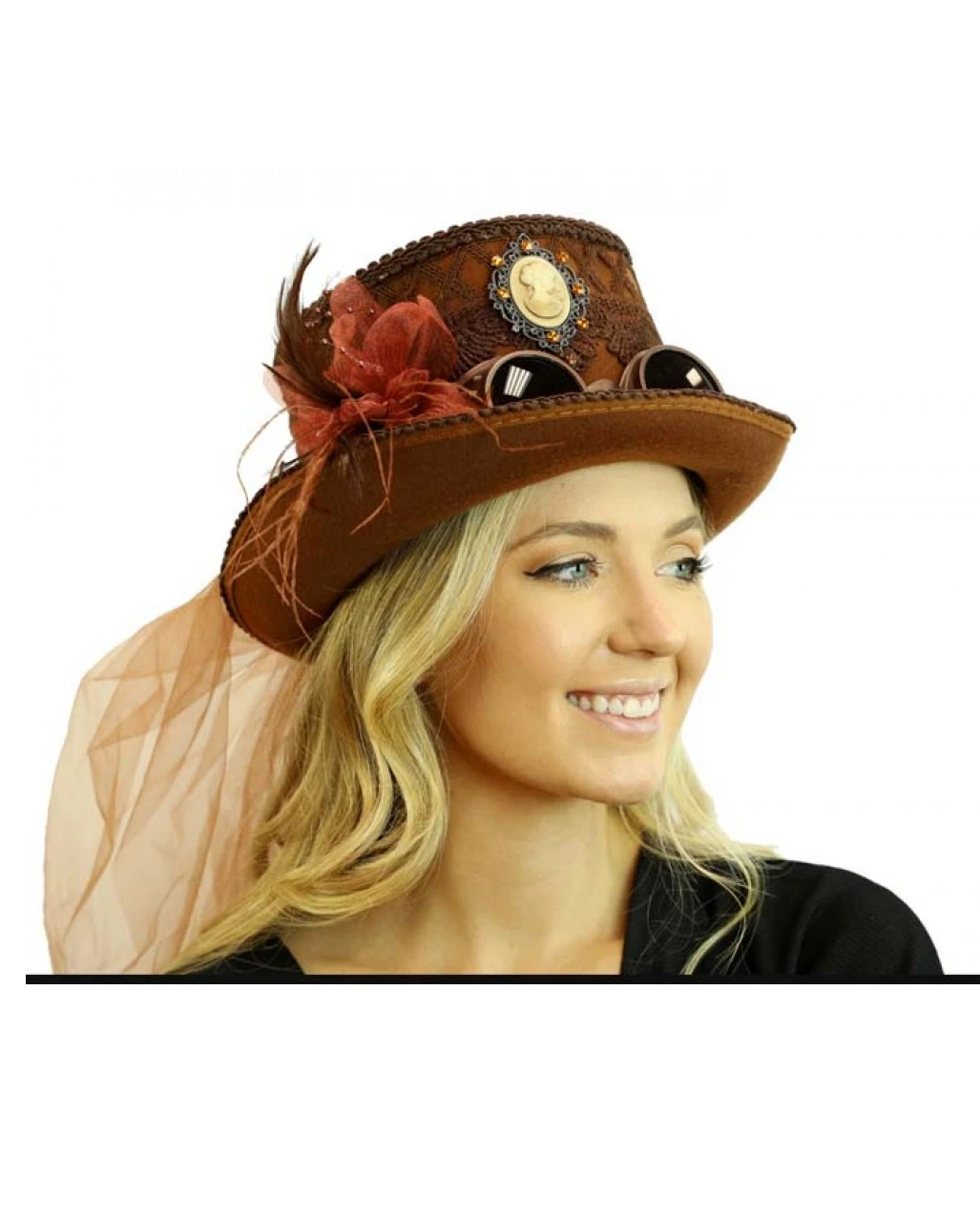 Steampunk Damenhut Viviette 3 Steampunk Damenhut Viviette