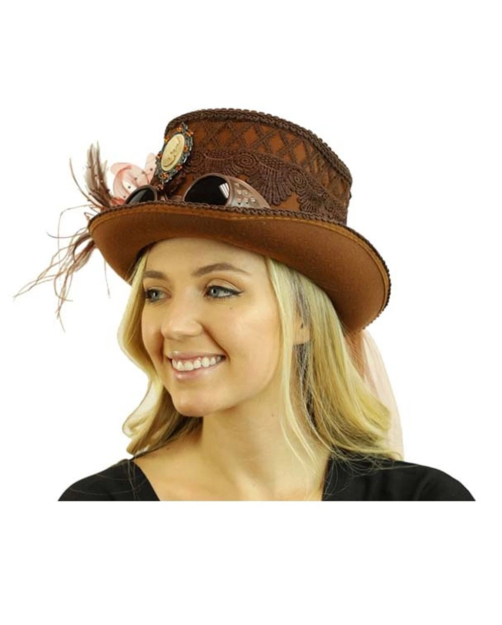 Steampunk Damenhut Viviette 4 Steampunk Damenhut Viviette – Bild 2