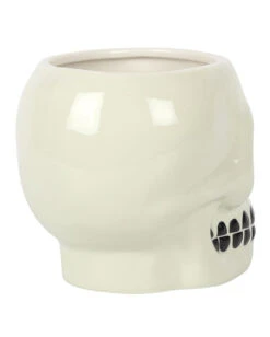 Totenschädel Pflanzentopf 8 Totenschädel Pflanzentopf -Halloween/Cosplay totenkopf pflanzengefaess totenschaedel pflanzentopf ceramic skull planter halloween homeware 51672 02