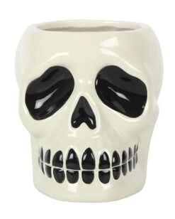 Totenschädel Pflanzentopf 7 Totenschädel Pflanzentopf -Halloween/Cosplay totenkopf pflanzengefaess totenschaedel pflanzentopf ceramic skull planter halloween homeware 51672 03