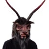 Krampus Maske Mit Hörnern & Kunstfell 1 Krampus Maske Mit Hörnern & Kunstfell -Halloween/Cosplay underworld overlord makse biest mit riesen hoernern latexmaske fuer halloween und fasching zagone overlord mask 28300