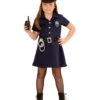 Mädchen Cop Kostüm -Halloween/Cosplay us polizistin kostuem fuer maedchen polizei agentin kinderkostuem 29350 1