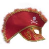 Venezianische Piraten Maske Rot 2 Venezianische Piraten Maske Rot -Halloween/Cosplay venezianische piraten maske fuer herren rot venezia masken karneval in venedig 8801154