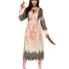 Psycho Lazarettschwester Kostüm -Halloween/Cosplay zombie lazarett krankenschwester kostuem blutige krankenschwester kostuem bloody nurse costume 24909 01